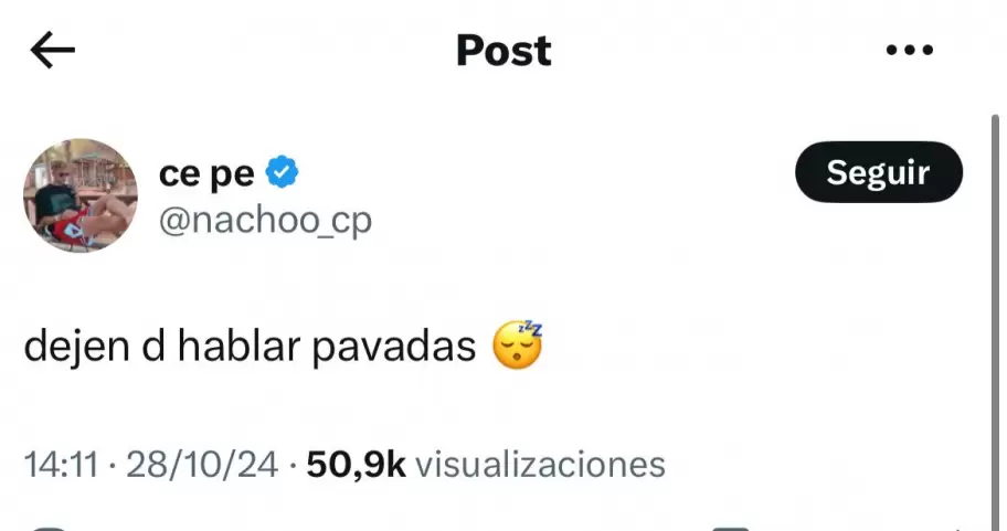 La respuesta de Nacho