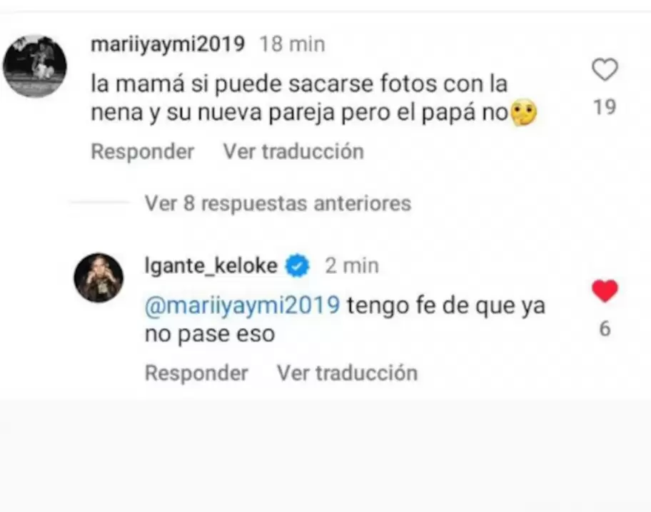 L-Gante se anim a responder con irona un comentario de una fantica, tras la polmica por la foto de Wanda y Jamaica.