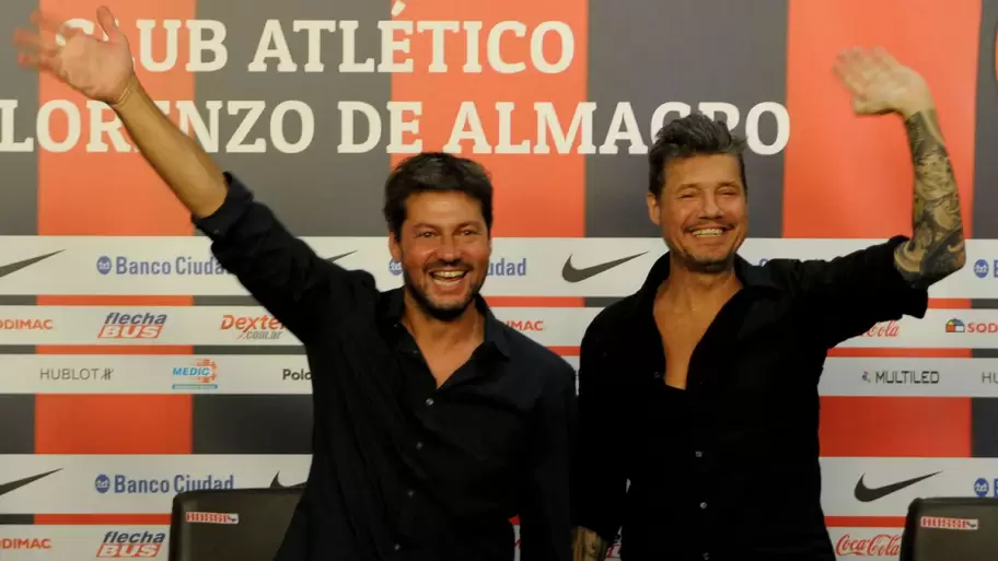 Matas Lammens y Marcelo Tinelli.