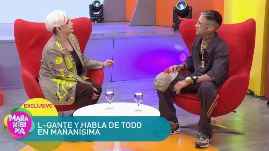 L-Gante cumpli con su entrevista pese al accidente