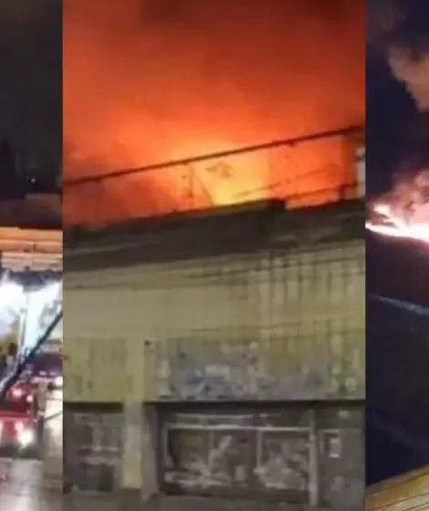 Incendio Mercado San Miguel en Salta