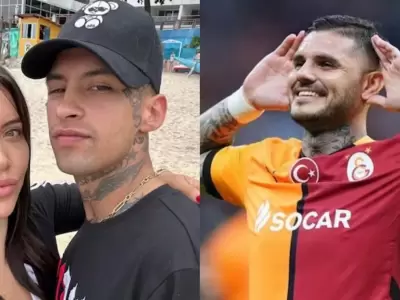 Wanda Nara, L-Gante y Mauro Icardi