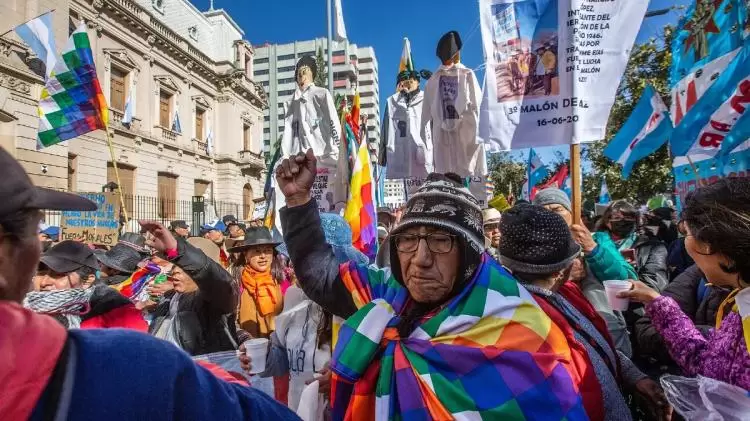 Pueblo originarios se manifestaron en contra de la reforma de la Constitucin en Jujuy