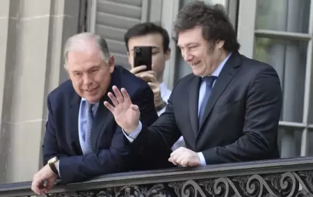 El canciller Gerardo Werthein y el presidente Javier Milei.