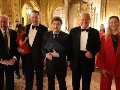 La comitiva argentina completa junto a Musk y Trump