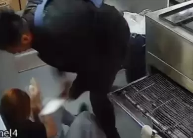 As� fue el ataque en la pizzer�a del Belgrano