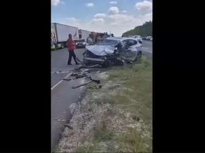 As qued uno de los autos involucrados