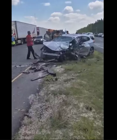 As qued uno de los autos involucrados