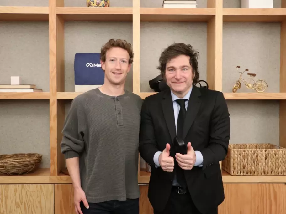 Milei se reuni con el dueo de Meta, Mark Zuckerberg