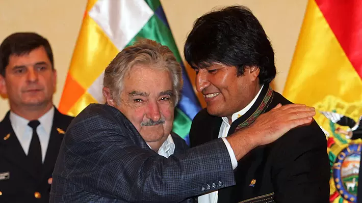 Pepe Mujica y Evo Morales