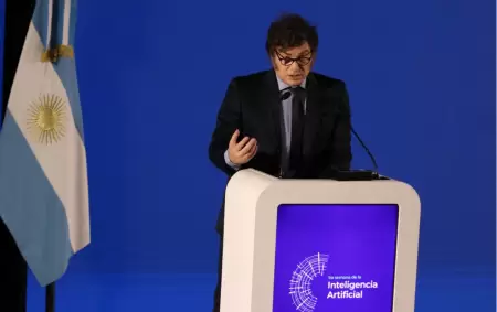 Javier Milei en la apertura de la Semana de la Inteligencia Artificial