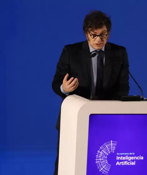 Javier Milei en la apertura de la Semana de la Inteligencia Artificial