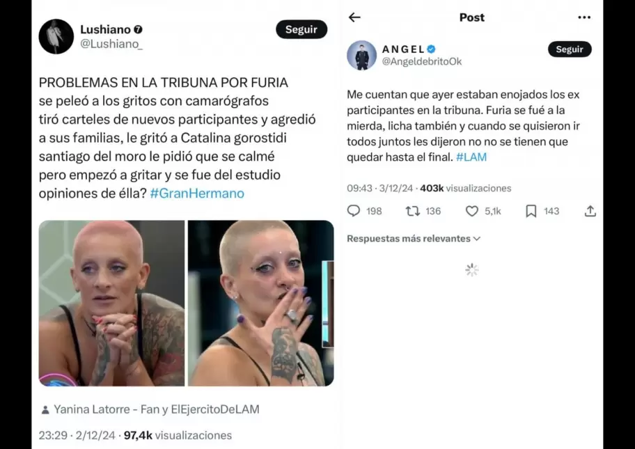 Desastre Total: Furia Scaglione a los gritos en los estudios de Telefe en el nuevo arranque de Gran Hermano