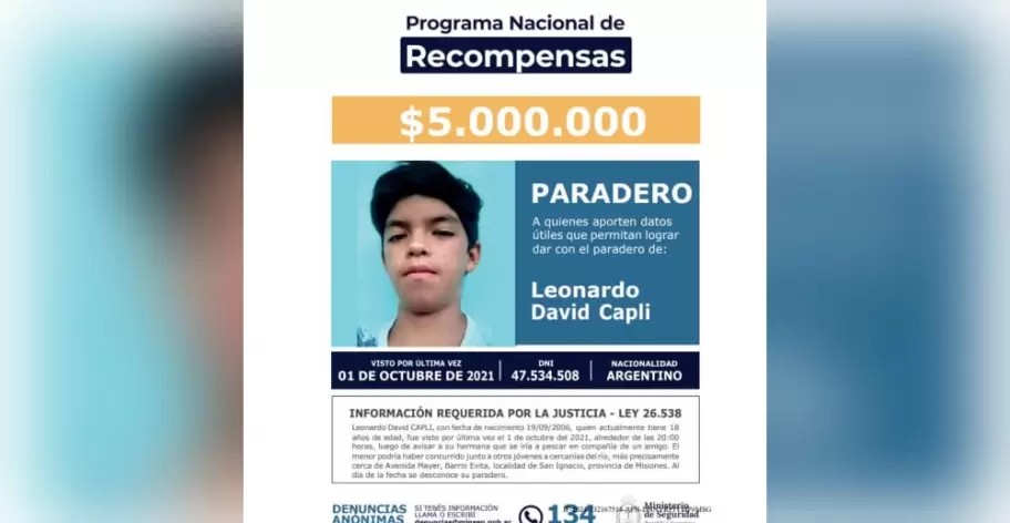 Ofrecen una recompensa de $5 millones para encontrar a Leonardo Capli