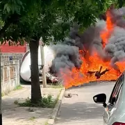 Un avin privado choc contra varias casas en San Fernando: hay dos muertos