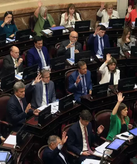 A mano alzada y sin debate, los senadores se aumentaron las dietas