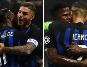 Mauro Icardi y Keita Bald