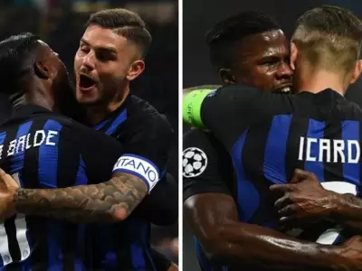 Mauro Icardi y Keita Bald