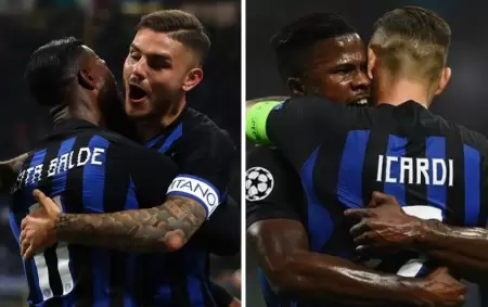 Mauro Icardi y Keita Bald