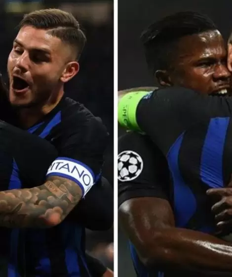 Mauro Icardi y Keita Bald