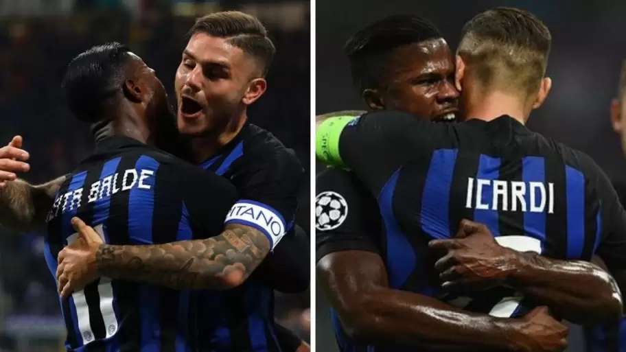 Mauro Icardi y Keita Bald