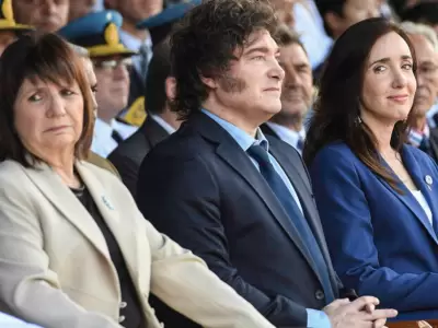 Patricia Bullrich, Javier Milei y Victoria Villarruel