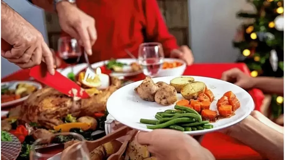 Es bueno acompaar las comidas festivas con verduras.