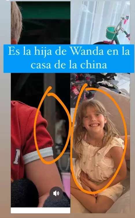 Las pruebas de que las hijas de Icardi estuvieron en la casa de La China