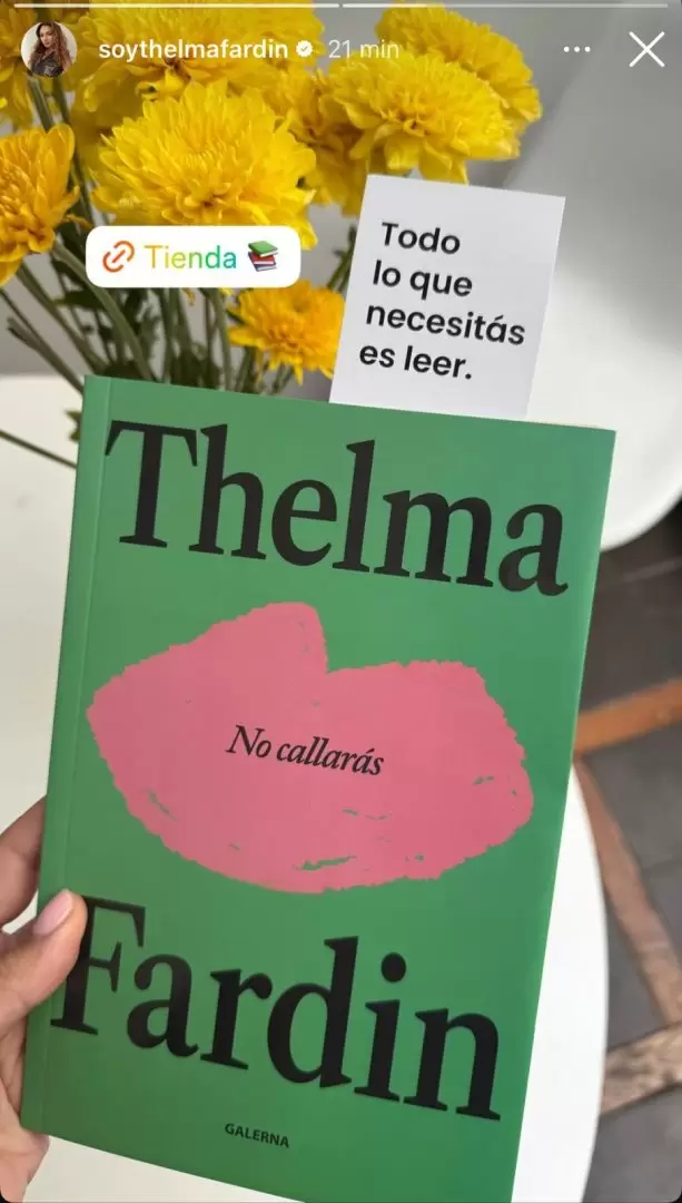 Con problemas de salud, Thelma Fardn no pierde el tiempo y promociona su libro