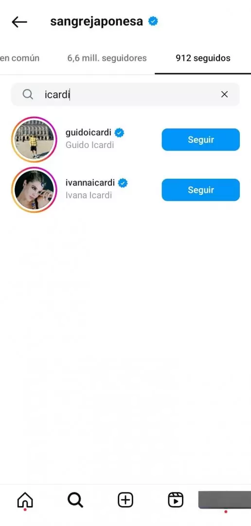 La China Surez comenz a seguir en Instagram a los hermanos de Mauro Icardi