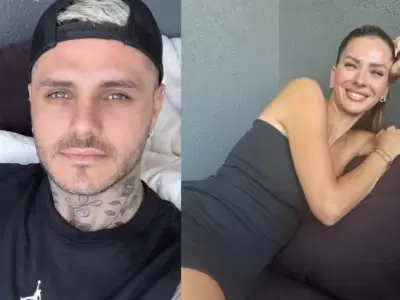 Mauro Icardi y China Surez en el mismo silln