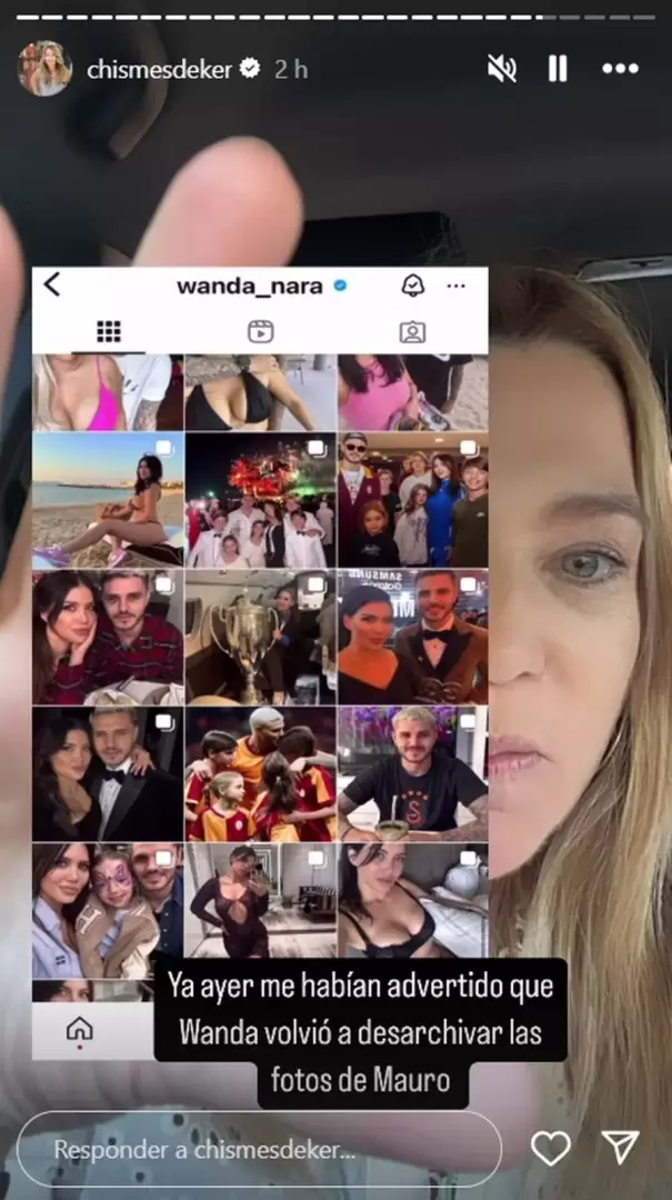 Tras su separacin, Wanda Nara volvi a hacer pblica las imgenes con Mauro Icardi