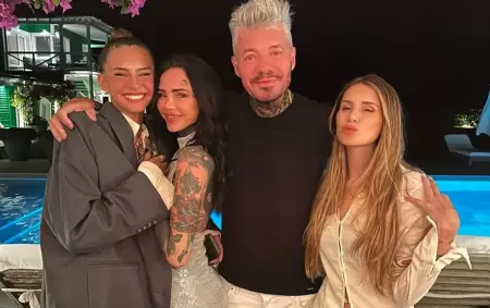 Marcelo Tinelli y sus hijas