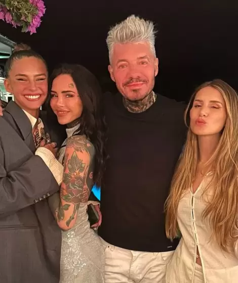 Marcelo Tinelli y sus hijas