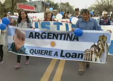 Marcha por la aparicin con vida de Loan Pea