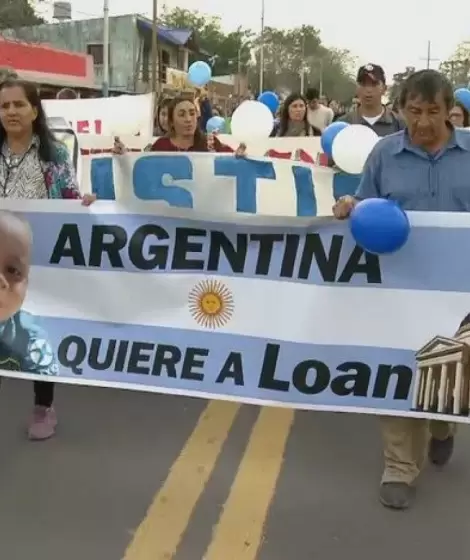 Marcha por la aparicin con vida de Loan Pea