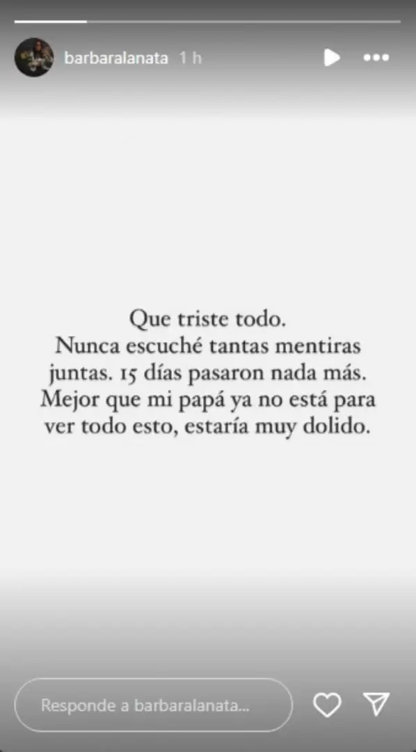 Brbara Lanata se entristeci al ver la entrevista de Elba a 15 das del fallecimiento de su Jorge Lanata