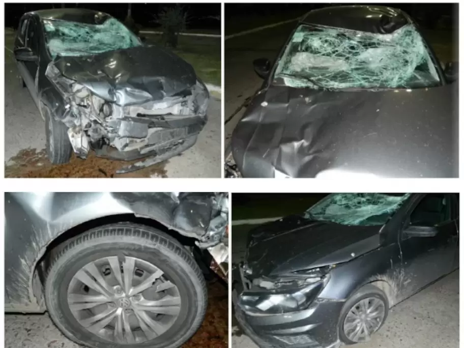 As qued el auto de Felicitas Alvite tras el accidente