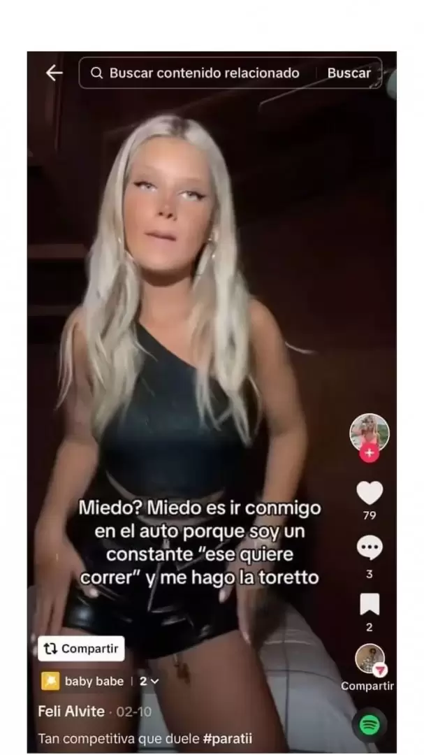 Es por este tipo de historias que Felicitas Alvite se gan el apodo de "la Toretto de La Plata"