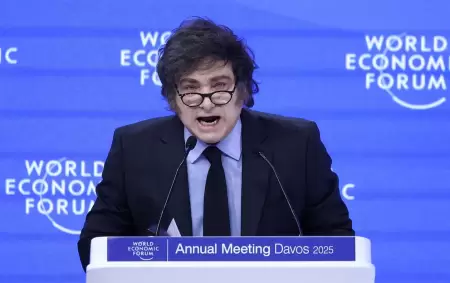 Javier Milei da su discurso en el Foro Econmico Mundial de Davos 2025.