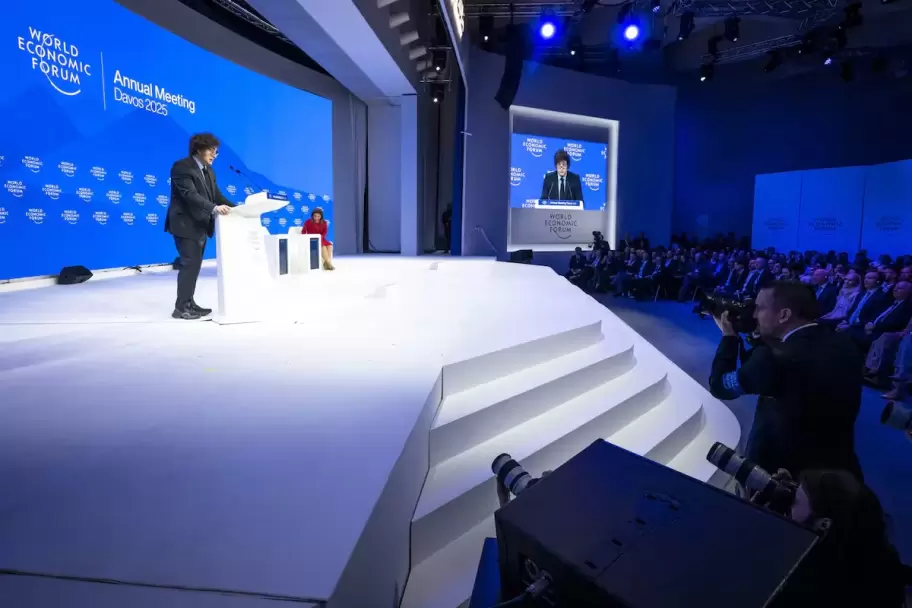 Javier Milei en Davos