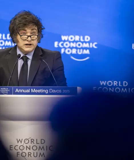 Javier Milei en Davos