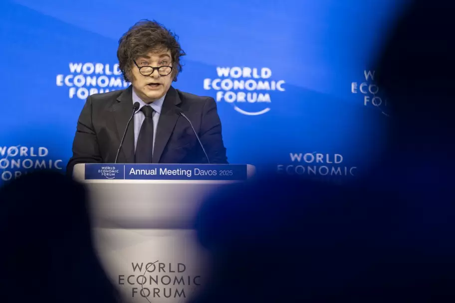 Javier Milei en Davos