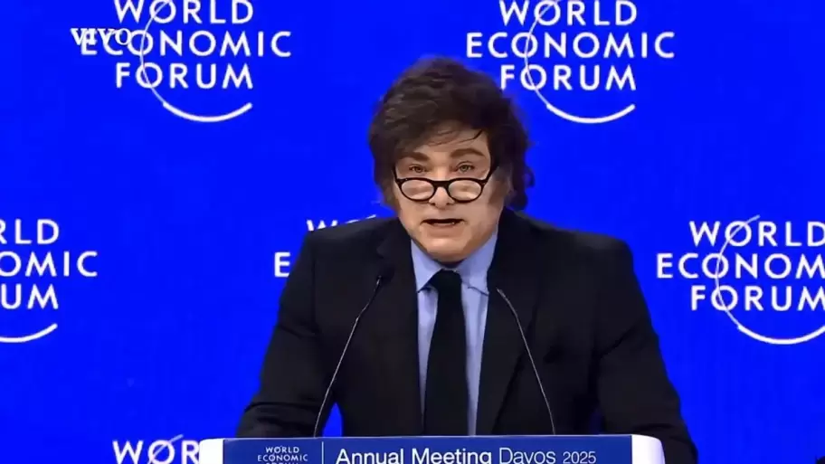 Javier Milei en Davos