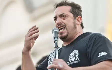 El secretario general del SUTNA, Alejandro Crespo.