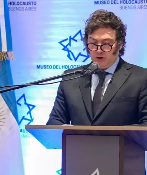 Javier Milei habl desde el Museo del Holocausto de Buenos Aires por el Da Internacional del Holocausto.