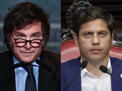 Javier Milei y Axel Kicillof.