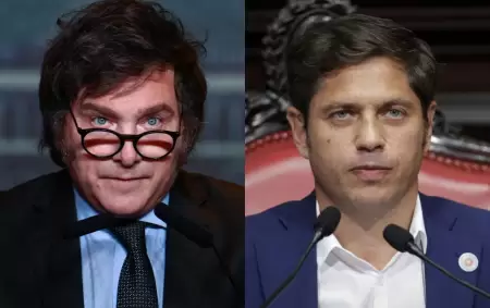 Javier Milei y Axel Kicillof.