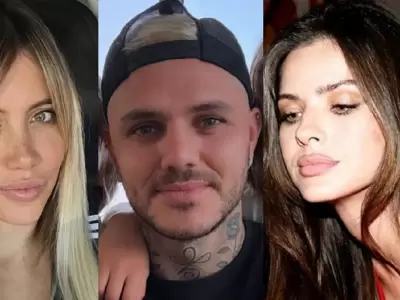 Wanda Nara, Mauro Icardi y Eugenia "La China" Surez.