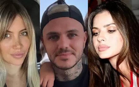 Wanda Nara, Mauro Icardi y Eugenia "La China" Surez.